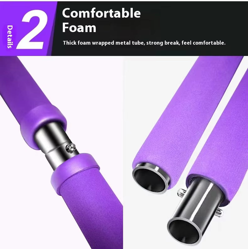 Pilates Stick Multi Functional Fitness Stick Yoga Pilates Equipment Home Elasticity Exercise Training Hip Pulling Rope